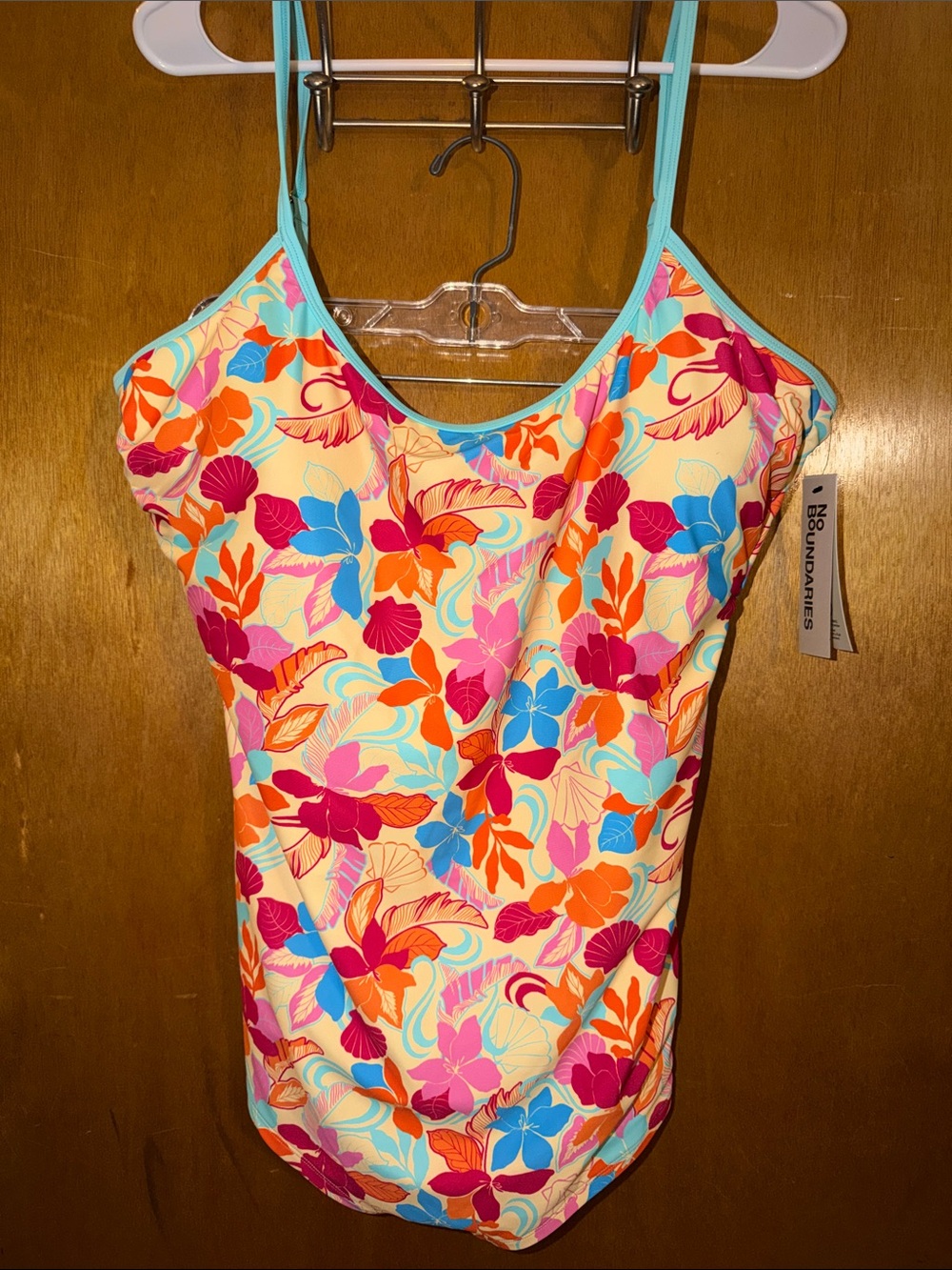 No Boundaries Floral One-Piece Swimsuit - Romper Style